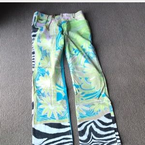 ISO CAVALLI ZEBRA FLORAL MULTICOLOR JEANS